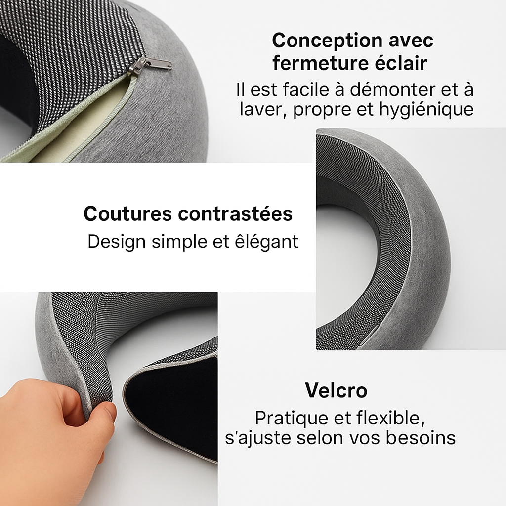DodoSnail™ – Coussin de Voyage Ergonomique à Mémoire de Forme La Boutique Dodo Laboutiquedodo