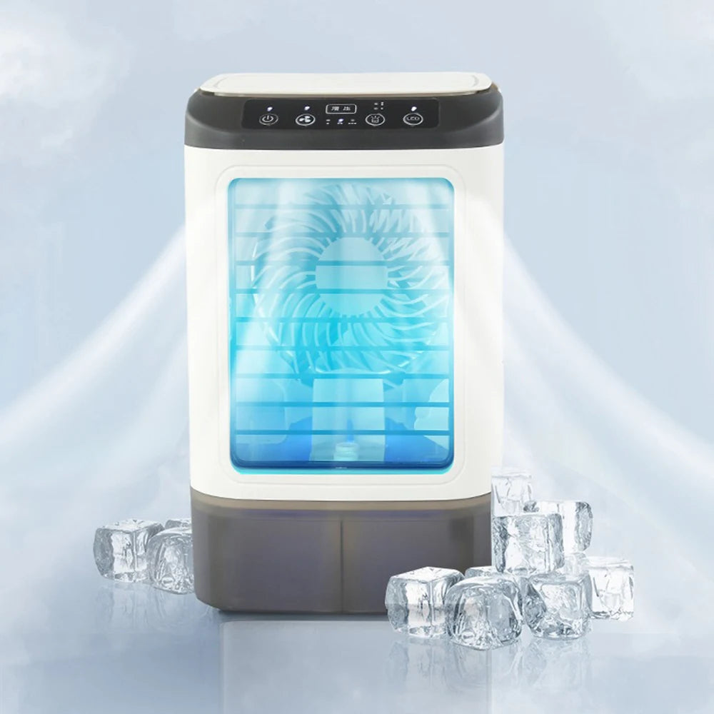 USB Portable Air Conditioner Fan Mini 3 Gears Home Desktop Cooling Fan LED Night Lamp Air Cooler for Room Office Camping 선풍기 선풍기 La Boutique Dodo Laboutiquedodo