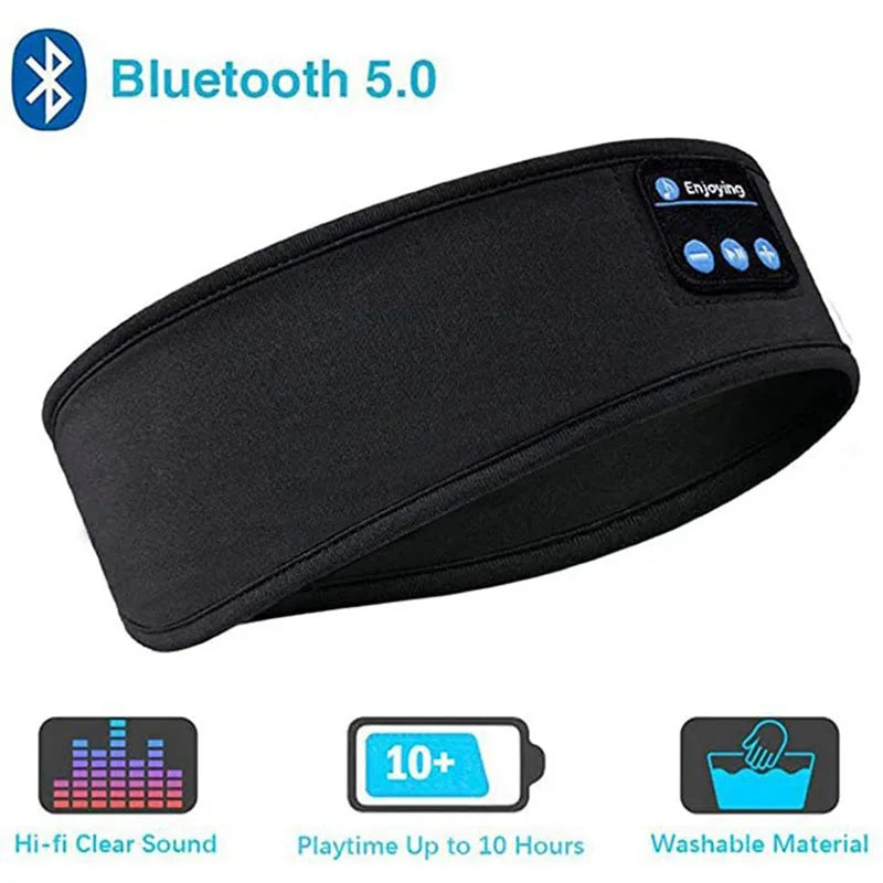 Bluetooth Wireless Headphones Sleep Eye Mask Headset Soft Elastic Comfortable Sports Headband Bluetooth Music Earphone La Boutique Dodo Laboutiquedodo