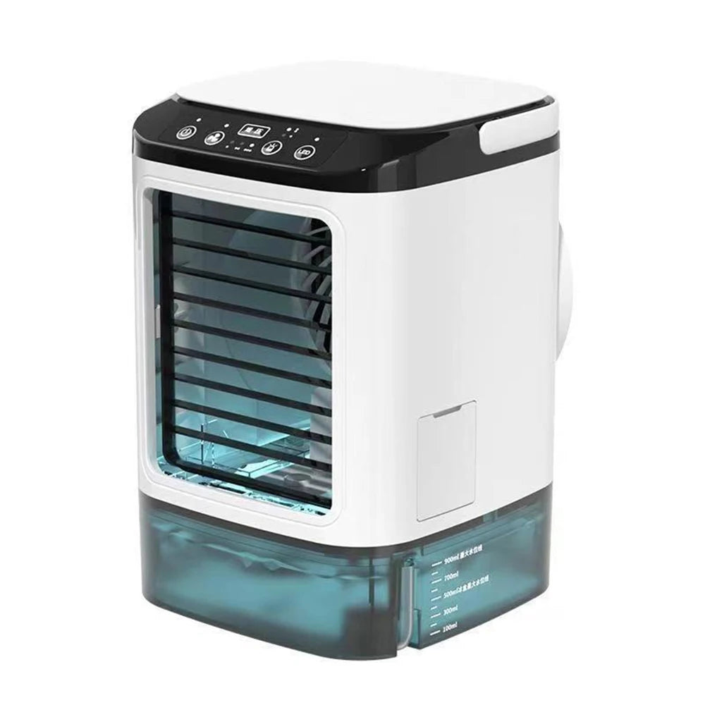USB Portable Air Conditioner Fan Mini 3 Gears Home Desktop Cooling Fan LED Night Lamp Air Cooler for Room Office Camping 선풍기 선풍기 La Boutique Dodo Laboutiquedodo