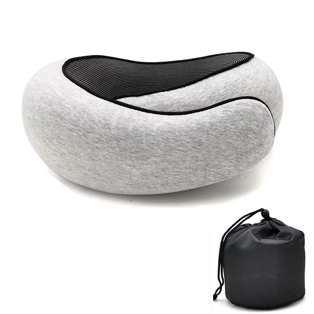 Travel Neck Pillow Memory Foam U-shaped Pillow Snail Style Travel Neck Support Portable Adjustable Soft Noon Break Sleep Pillows La Boutique Dodo Laboutiquedodo