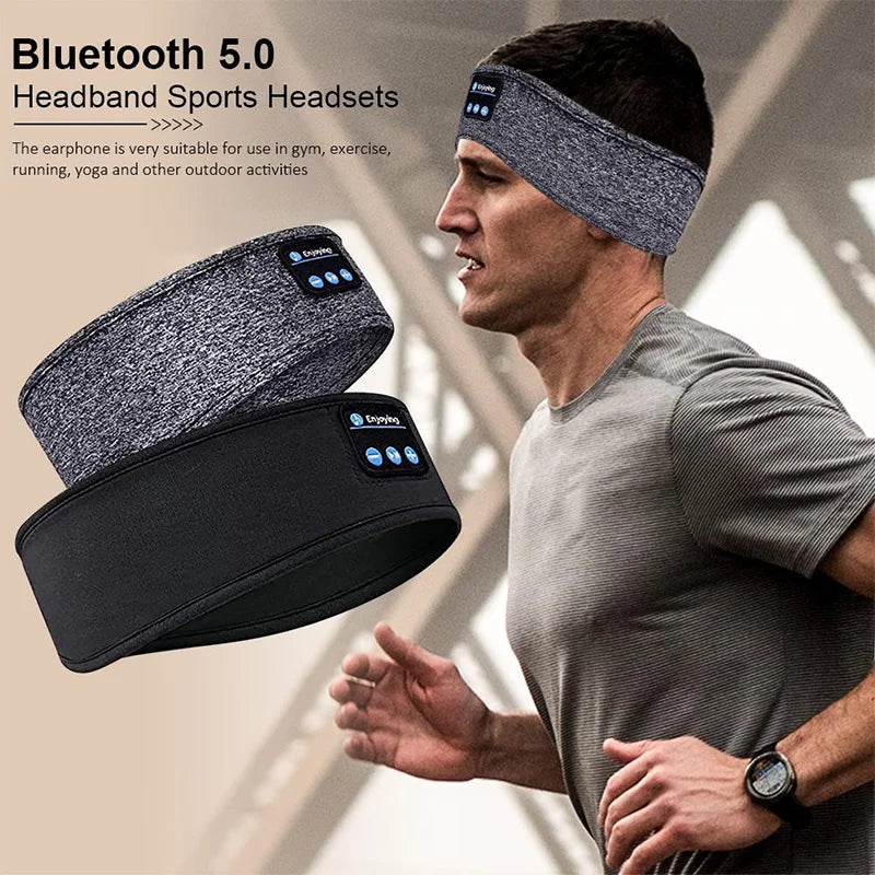 Bluetooth Wireless Headphones Sleep Eye Mask Headset Soft Elastic Comfortable Sports Headband Bluetooth Music Earphone La Boutique Dodo Laboutiquedodo