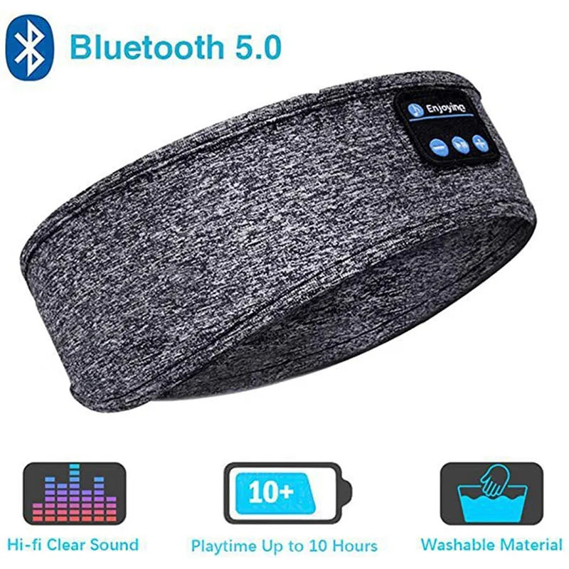 Bluetooth Wireless Headphones Sleep Eye Mask Headset Soft Elastic Comfortable Sports Headband Bluetooth Music Earphone La Boutique Dodo Laboutiquedodo