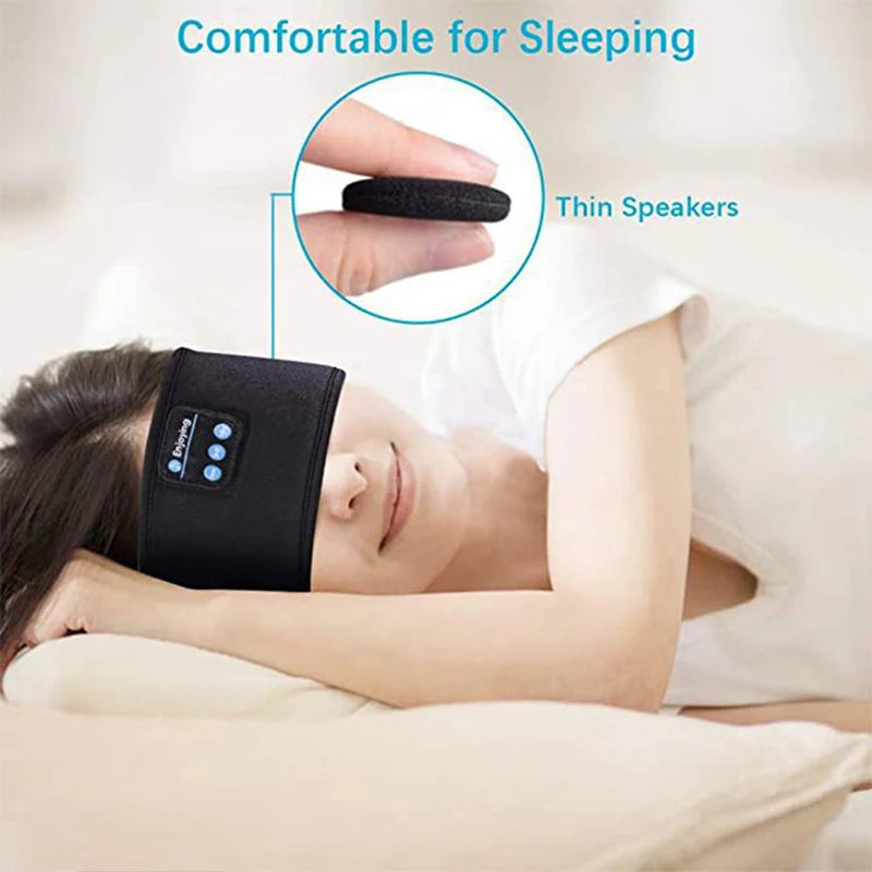 Bluetooth Wireless Headphones Sleep Eye Mask Headset Soft Elastic Comfortable Sports Headband Bluetooth Music Earphone La Boutique Dodo Laboutiquedodo