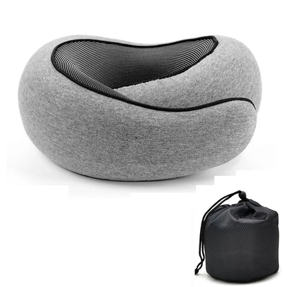 Travel Neck Pillow Memory Foam U-shaped Pillow Snail Style Travel Neck Support Portable Adjustable Soft Noon Break Sleep Pillows La Boutique Dodo Laboutiquedodo